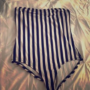 Striped one piece shirt